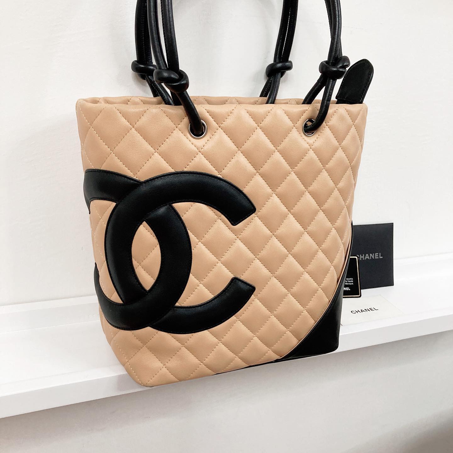 Chanel Cambon Tote Bag 大全套 有卡 有貼 有塵袋