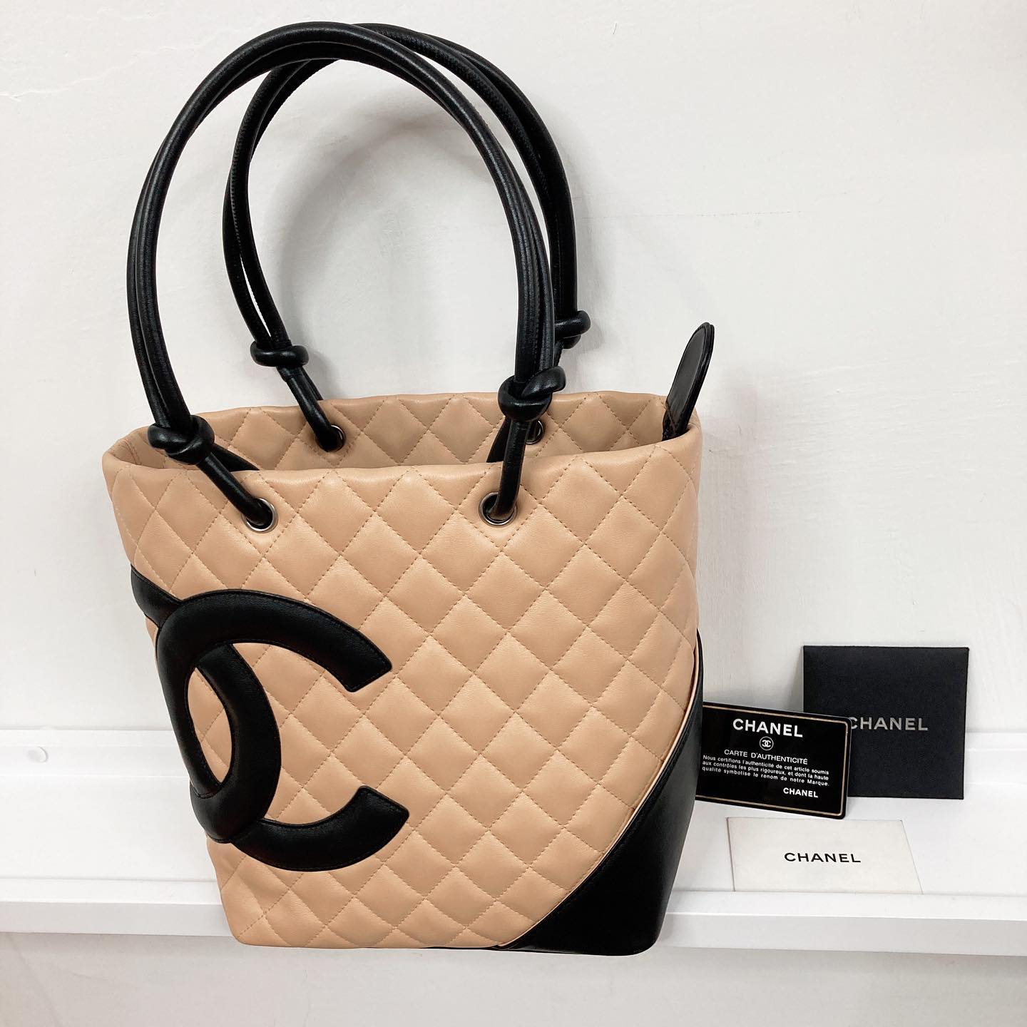 Chanel Cambon Tote Bag 大全套 有卡 有貼 有塵袋