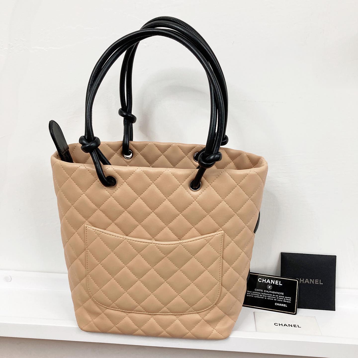 Chanel Cambon Tote Bag 大全套 有卡 有貼 有塵袋