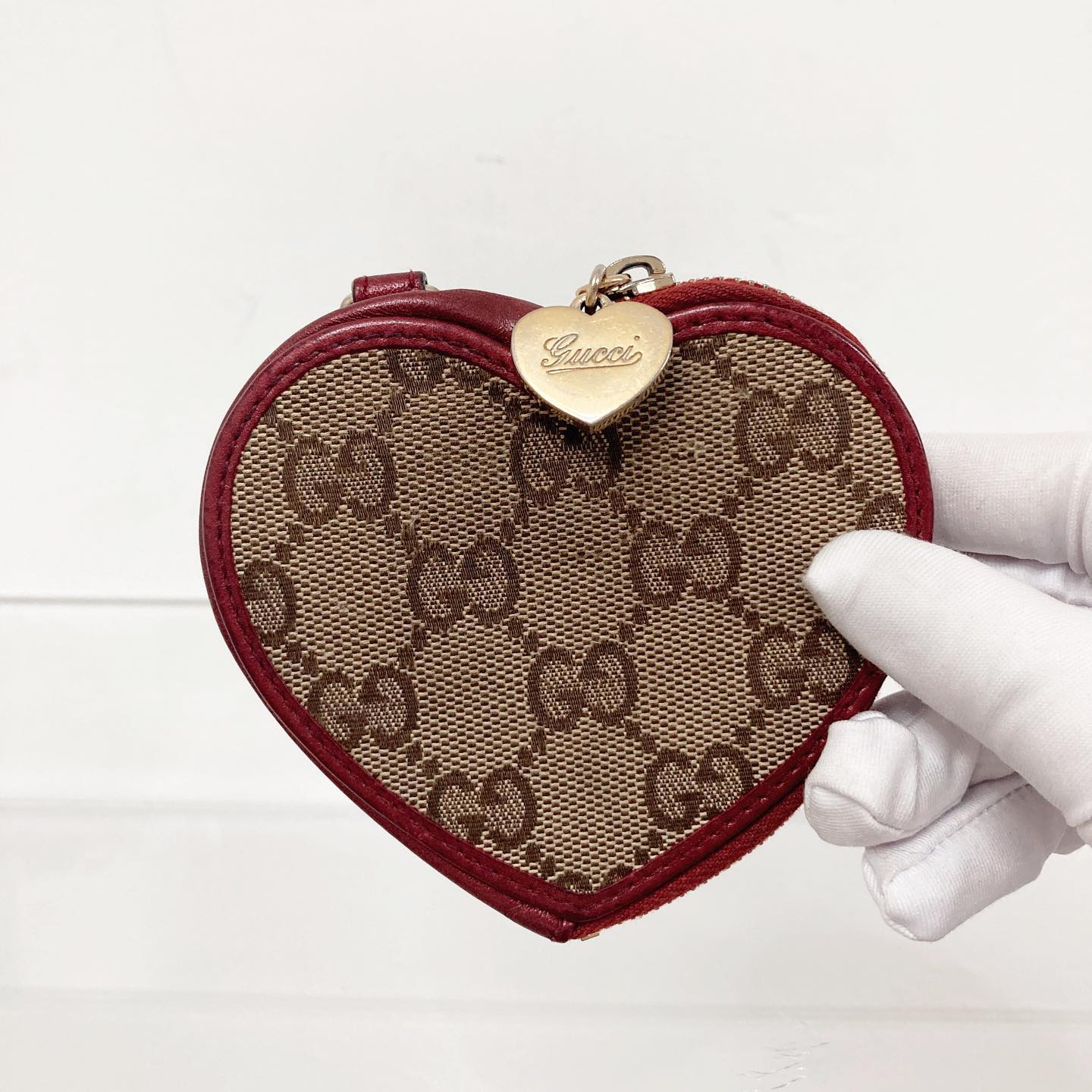 Gucci GG Heart Coin Bag 老花心心散紙包