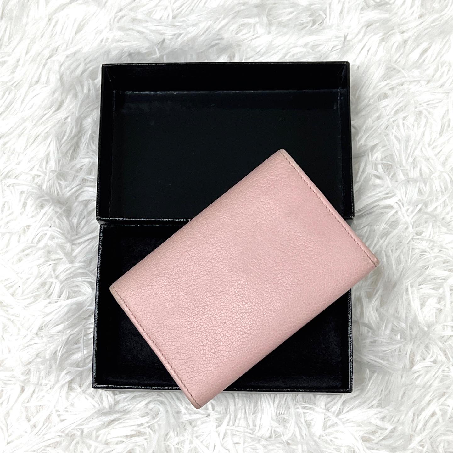 Chanel Pink Leather Cardholder 粉紅色花花卡片套