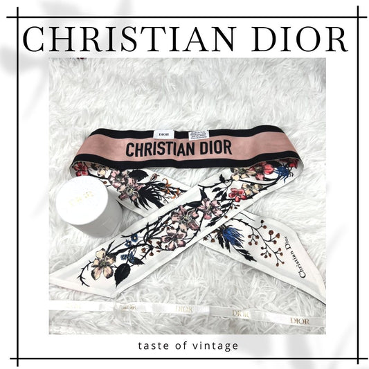 Christian Dior 100% Silk Scarf Twilly 真絲絲巾 連原裝盒