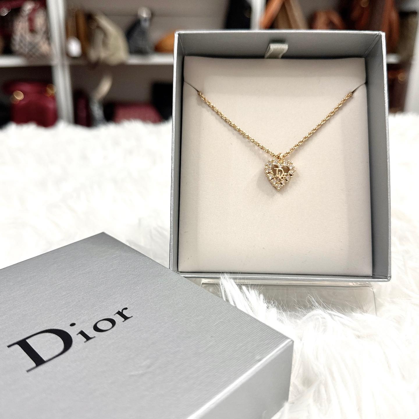 Christian Dior Necklace 心心頸鍊 連原裝盒