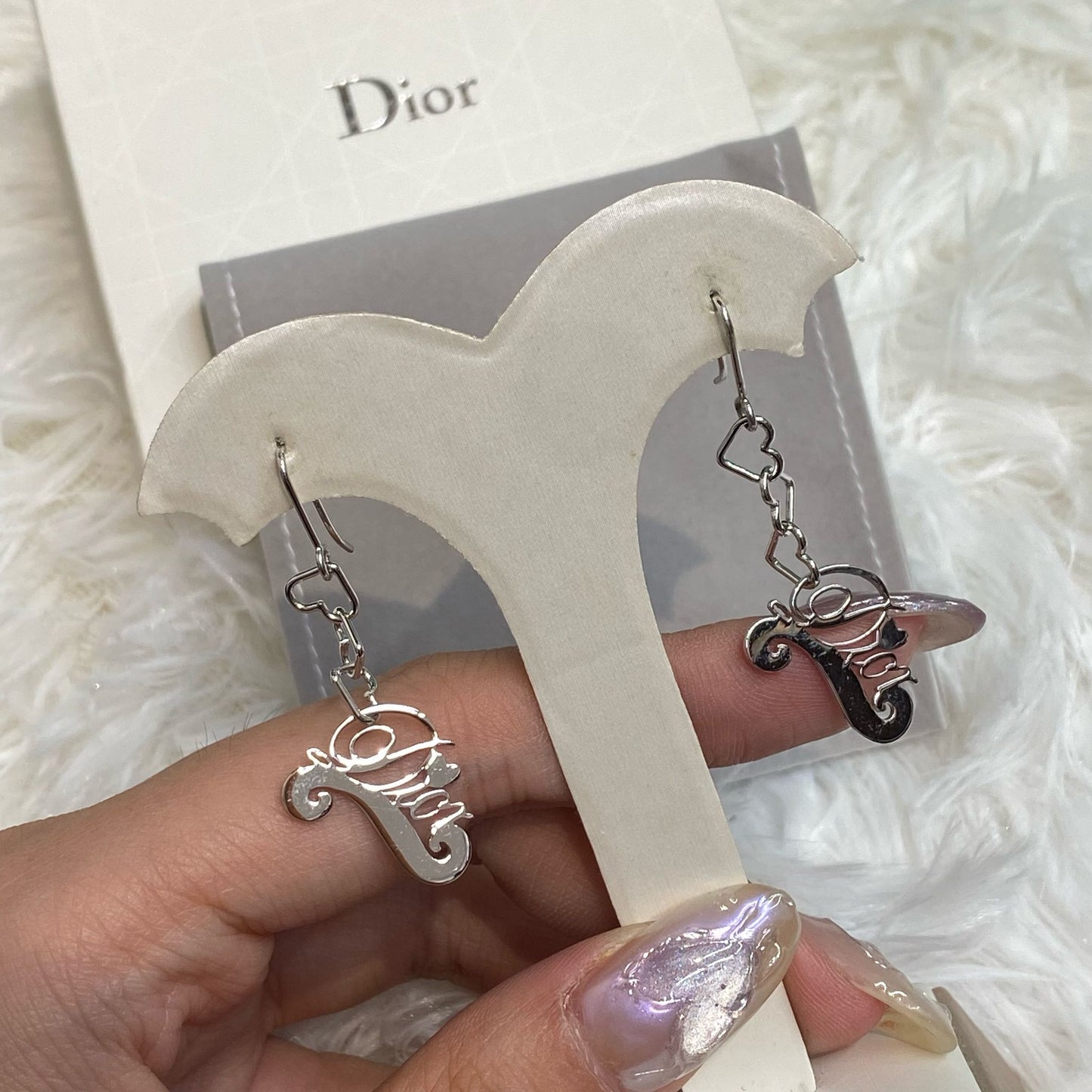 DIOR耳針耳環 有盒有塵袋