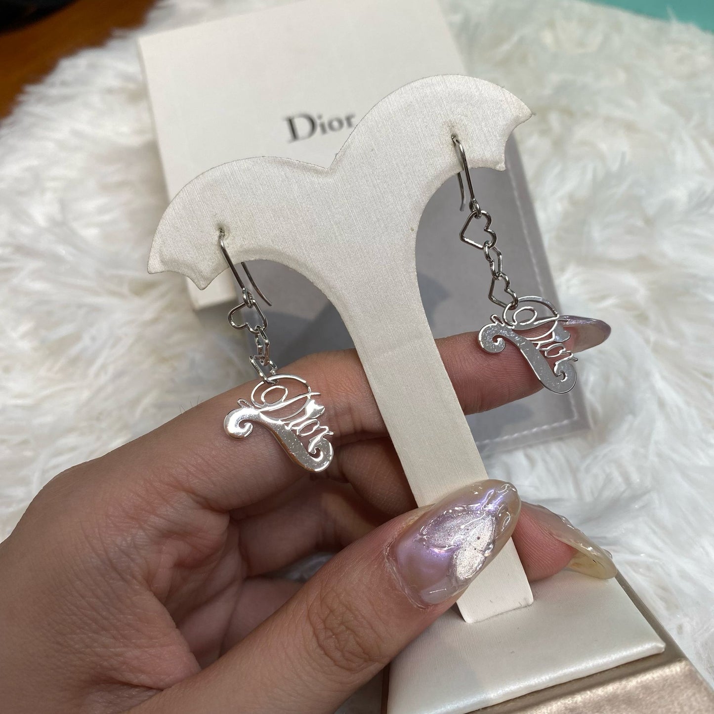 DIOR耳針耳環 有盒有塵袋