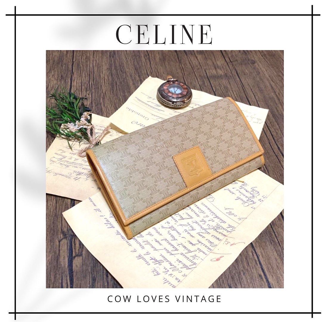 Celine White Macadam Long Wallet 經典白色老花長銀包