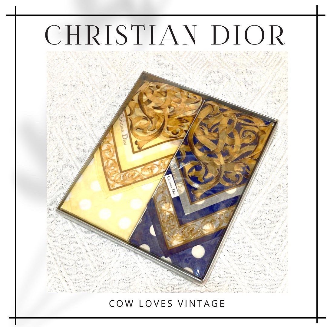 Christian Dior Scarves with box 原裝盒方巾