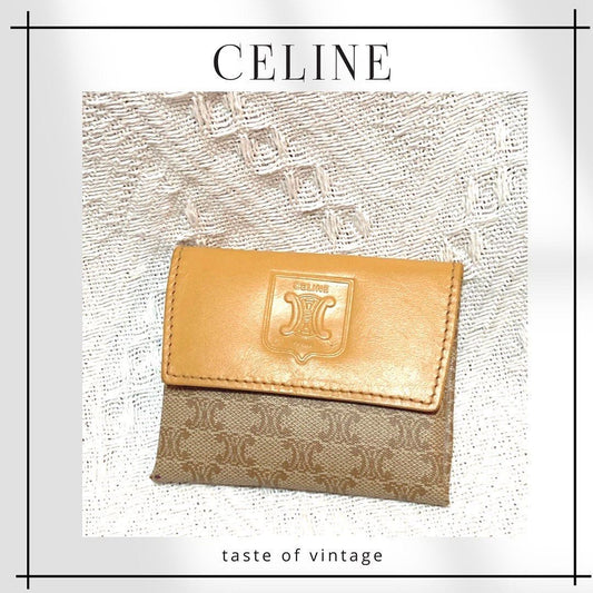 Celine White Maragram Coin Bag 老花白色散紙包