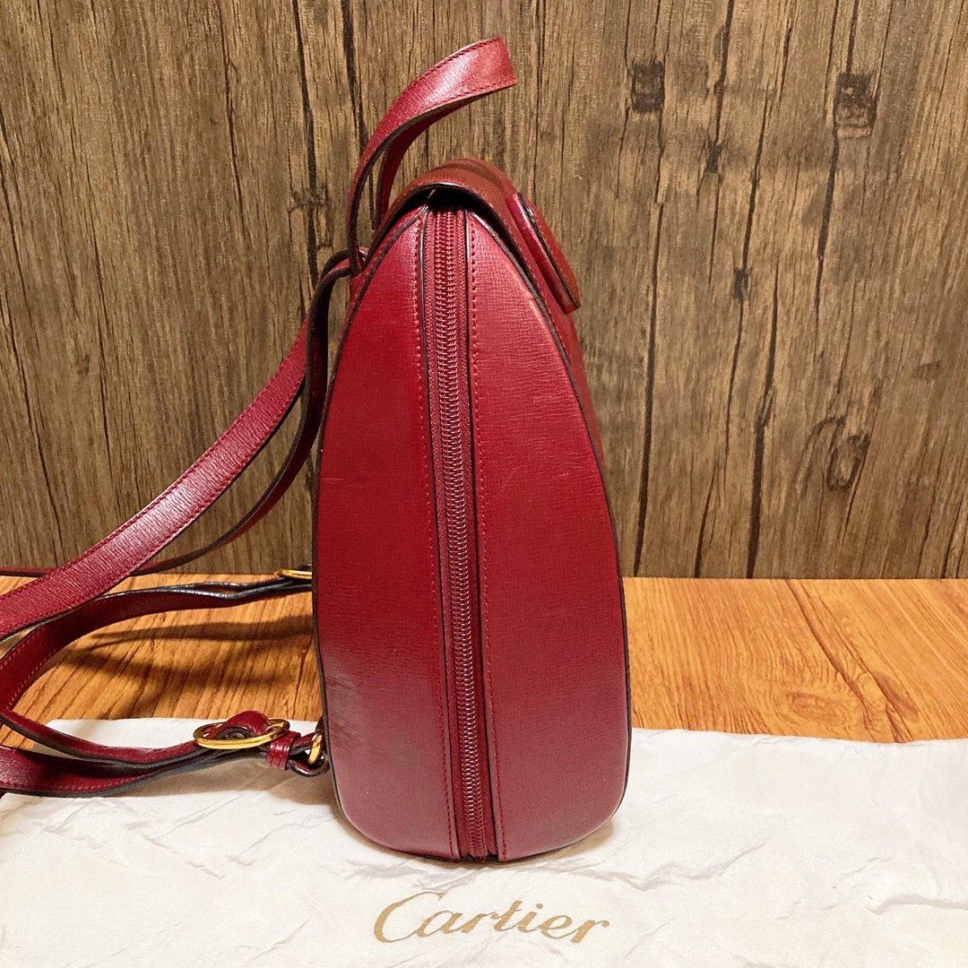 Cartier 1990-2000s Must de Backpack 卡地亞波爾多紅背囊