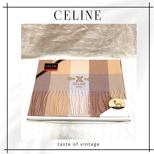 Celine 100% Wool Scarf with box 粉色羊毛頸巾 連盒