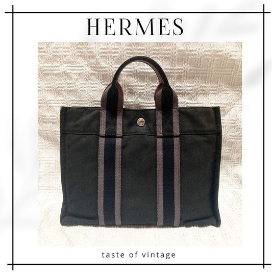 Hermès Herline Canvas PM Tote Bag (Gray) 灰色托特包
