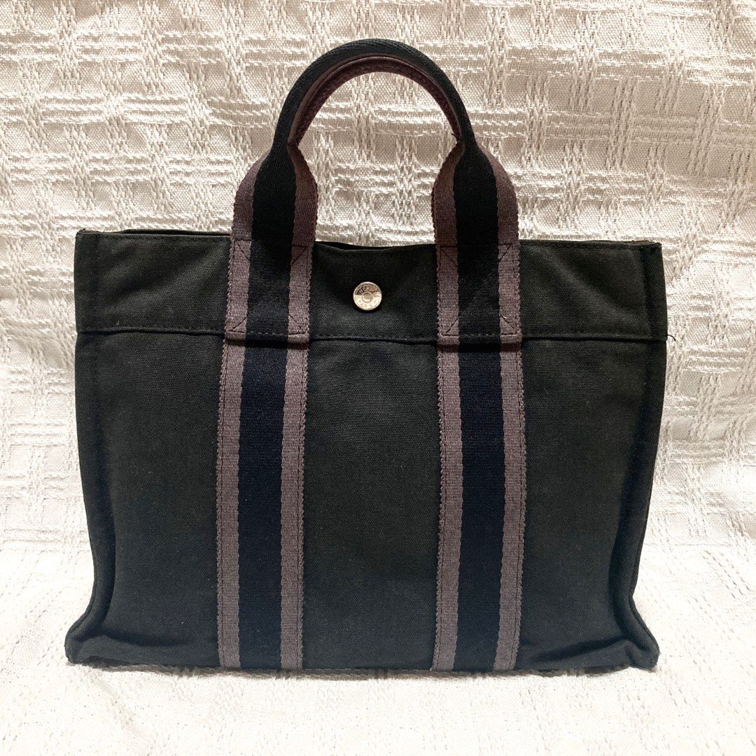 Hermès Herline Canvas PM Tote Bag (Gray) 灰色托特包