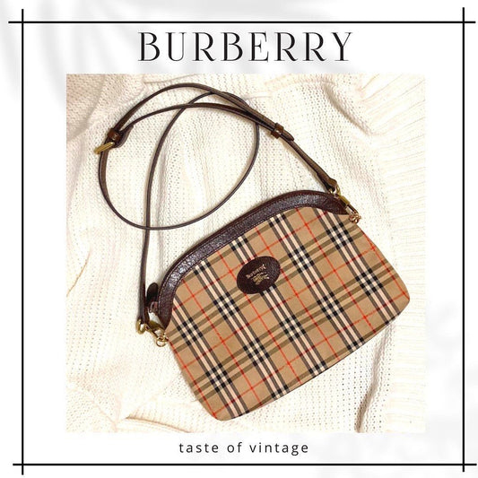 Burberry Vintage Check Pouch 經典格子包 (送新皮帶/鏈帶)