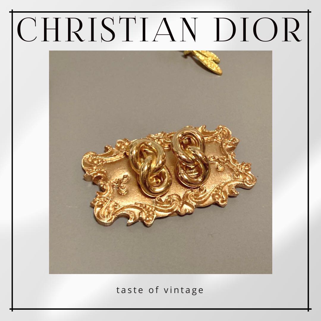 Christian Dior Vintage Earrings 中古金耳夾