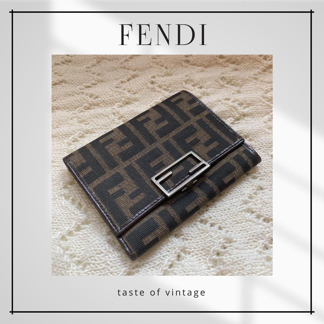 Fendi Trifold Fabric Wallet 老花短銀包