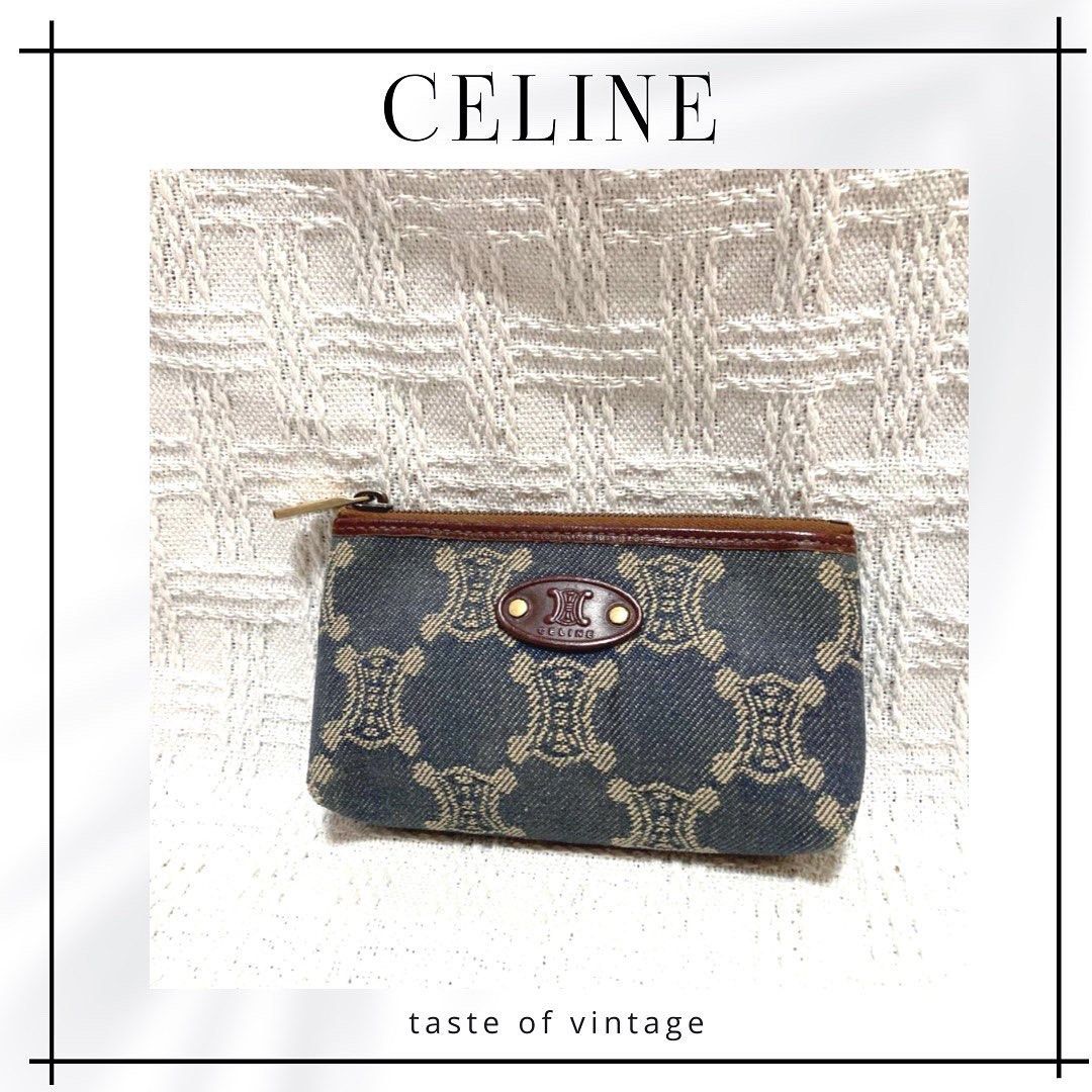 Celine Triomphe Demin Coin Bag 凱旋門牛仔散紙包