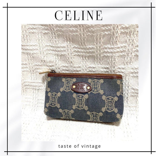 Celine Triomphe Demin Coin Bag 凱旋門牛仔散紙包