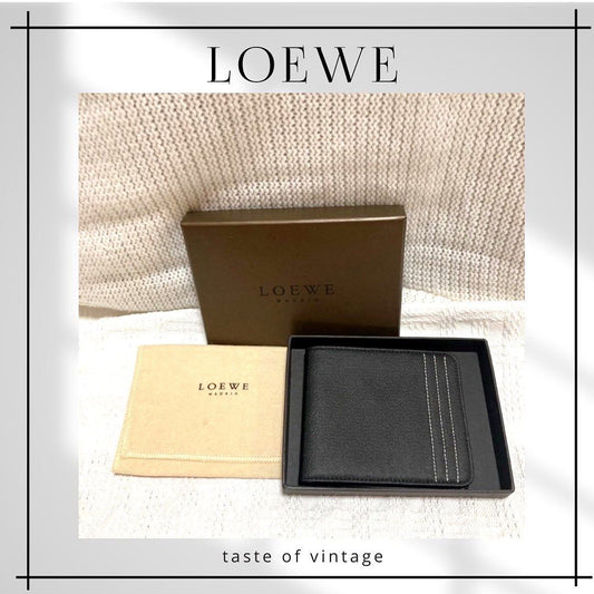 Loewe Black Wallet (with Box) 黑色短銀包 (連原裝盒)
