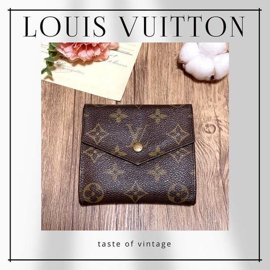 Louis Vuitton Monogram Wallet 金扣老花短銀包