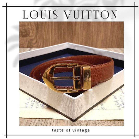 Louis Vuitton Brown Leather Belt LV啡色真皮皮帶