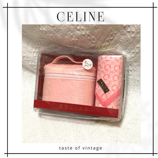 Celine Makeup Bag and Scarf Gift Set
